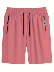Comfy Zipper Pockets Men's Casual Shorts for Summer