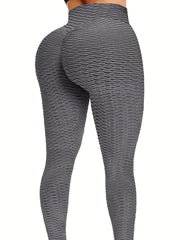 High Waist Yoga Booty Tights Pants Tummy Control Ruched Leggings