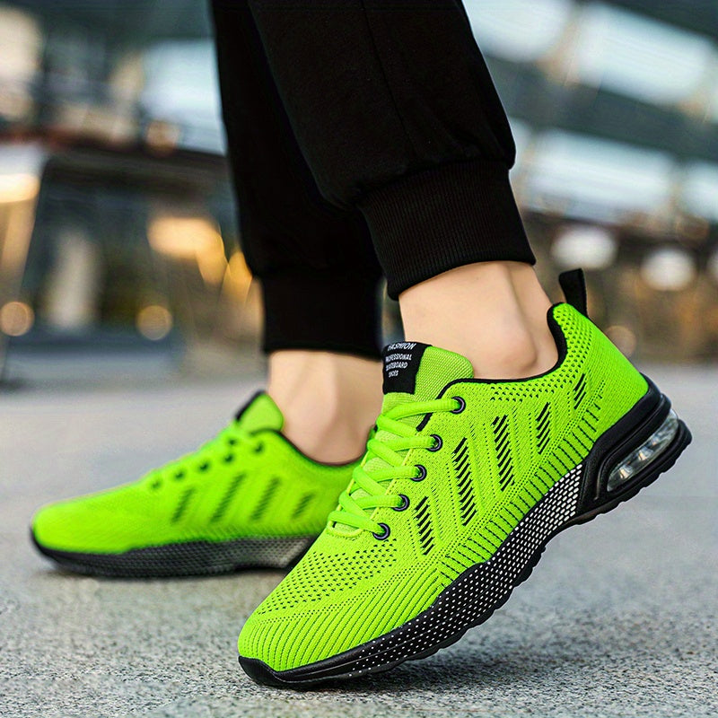 Men's Air Cushioned Lace up Sneakers Comfortable Shoes