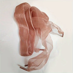 1pc Lace Chiffon Shoelace Silk Versatile Ice Cream Shoelace