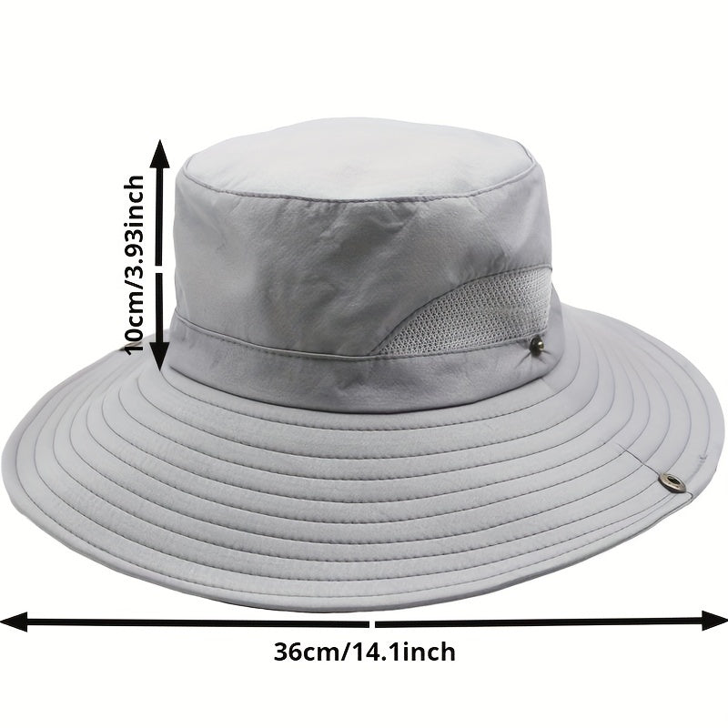 Men's Summer Mountaineering Fishing Sun Protection Bucket Hat