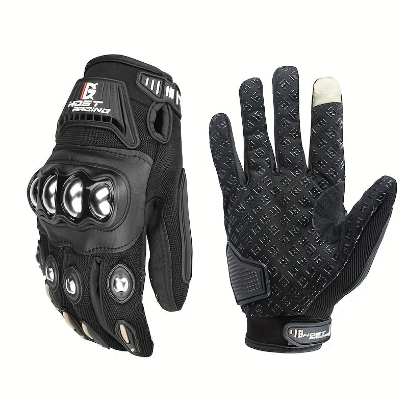 Durable Breathable Motorcycle Gloves Touchscreen Compatible