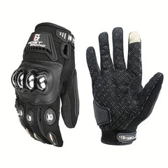 Durable Breathable Motorcycle Gloves Touchscreen Compatible