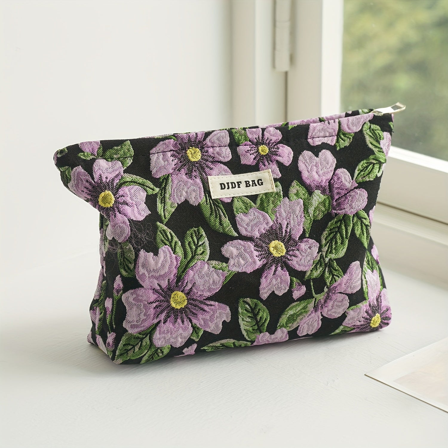 Women's Portable Cosmetic Bag Large Capacity Purple