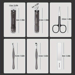 6pcs Portable Nail Clippers Manicure Tool Set