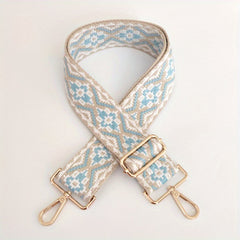 Ethnic Style Wide Shoulder Strap for Bag Nylon Adjustable Replacement Belt