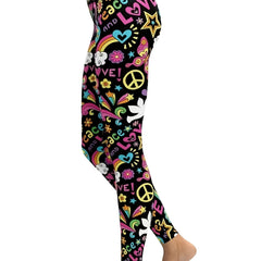 Cartoon Print High Waist Leggings for Women