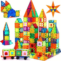 61-Piece Magnetic Building Block Set for Children 3D Magnetic Tiles