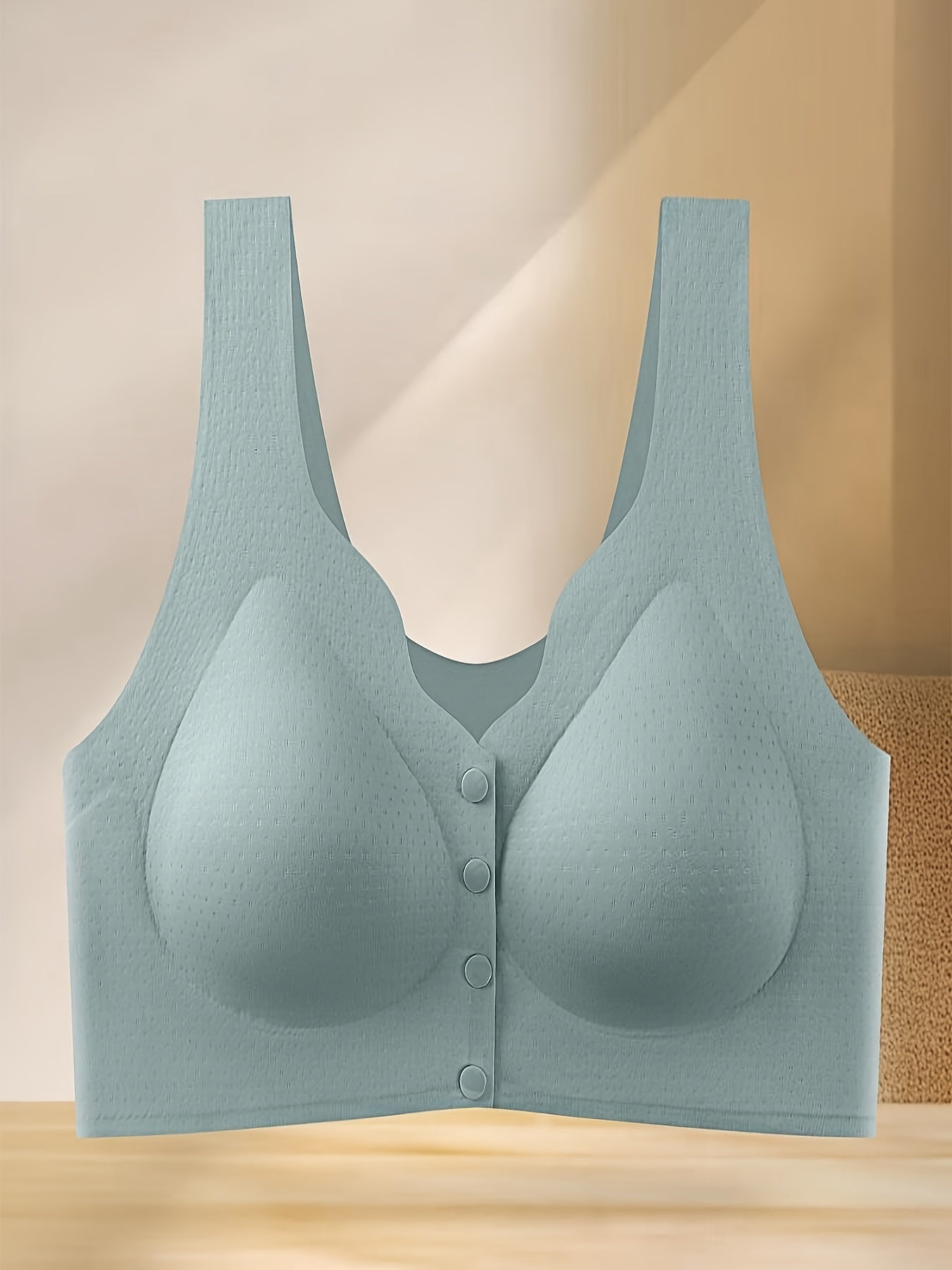 Front Buckle Wireless Bra Push Up