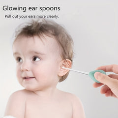 Mother & Baby Ear Picking Spoon with Soft Handle - Luminous Light