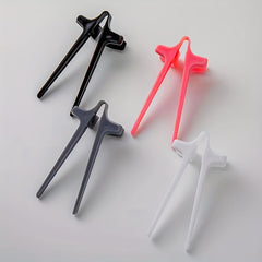 4 pcs Reusable Finger Chopsticks Chip Pliers Lazy Assist Accessories