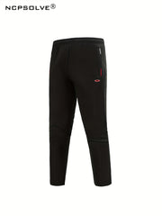 Men's Stand Collar Zip Up Jacket & Stretchable Pants Set
