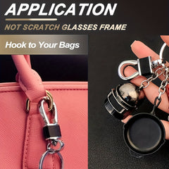 4 Packs Metal Carabiner Keychain Key Clip Hook 4 Key Rings