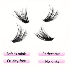240pcs 40D DIY D Curling Individual Faux Mink False Eyelashes 0 07 9 16mm