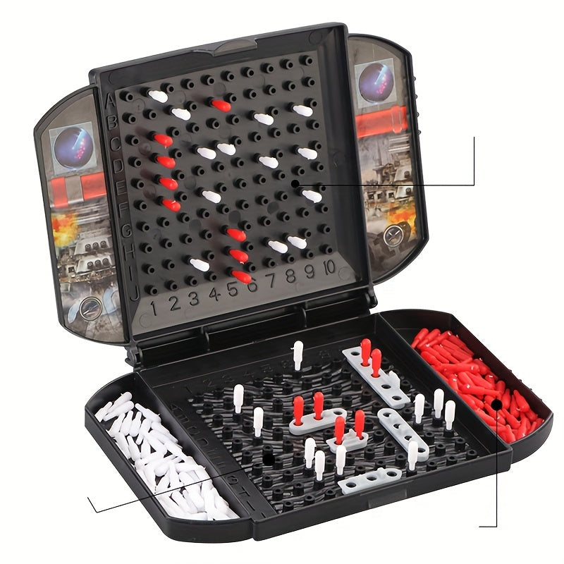 Battleship Chess Game 2 Player Strategy Board with Colorful Pieces