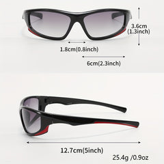 2 Pairs Men's Sports Sunglasses UV Protection Outdoor Accessories