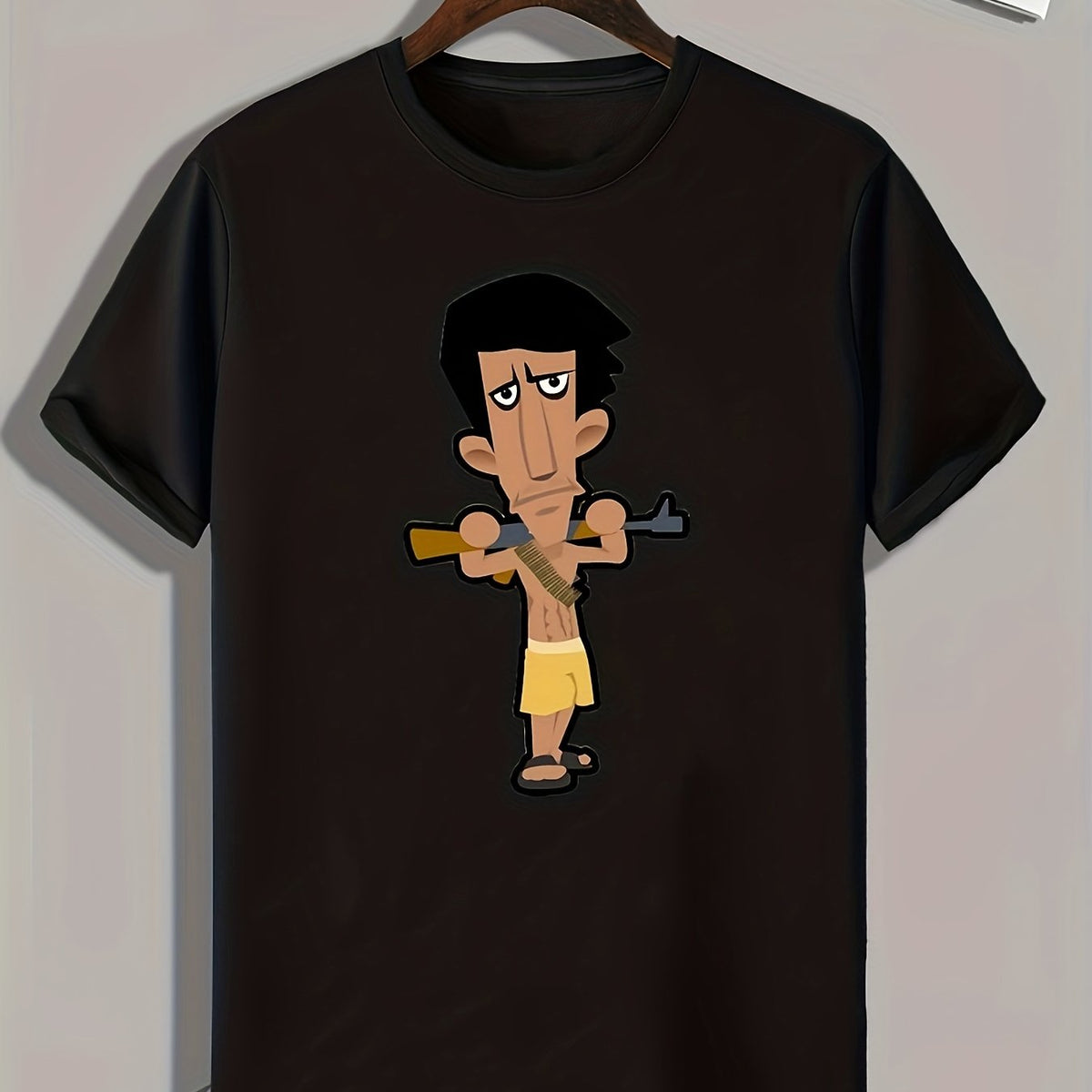 Hunter Print Men's Graphic T shirt for Summer