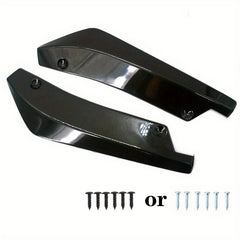 2pcs Car Bumper Surround Carbon Fiber Rear Lip Corner Anti Collision Spoiler