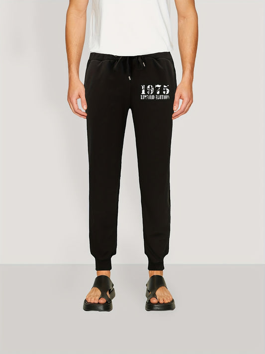 1975 Edition Casual Stretch Drawstring Joggers Men s Pants