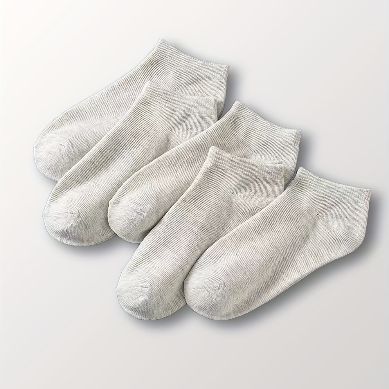 10 Pairs Low Cut Solid Socks Soft & Comfy Women's Stockings