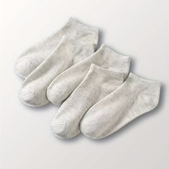 10 Pairs Low Cut Solid Socks Soft & Comfy Women's Stockings