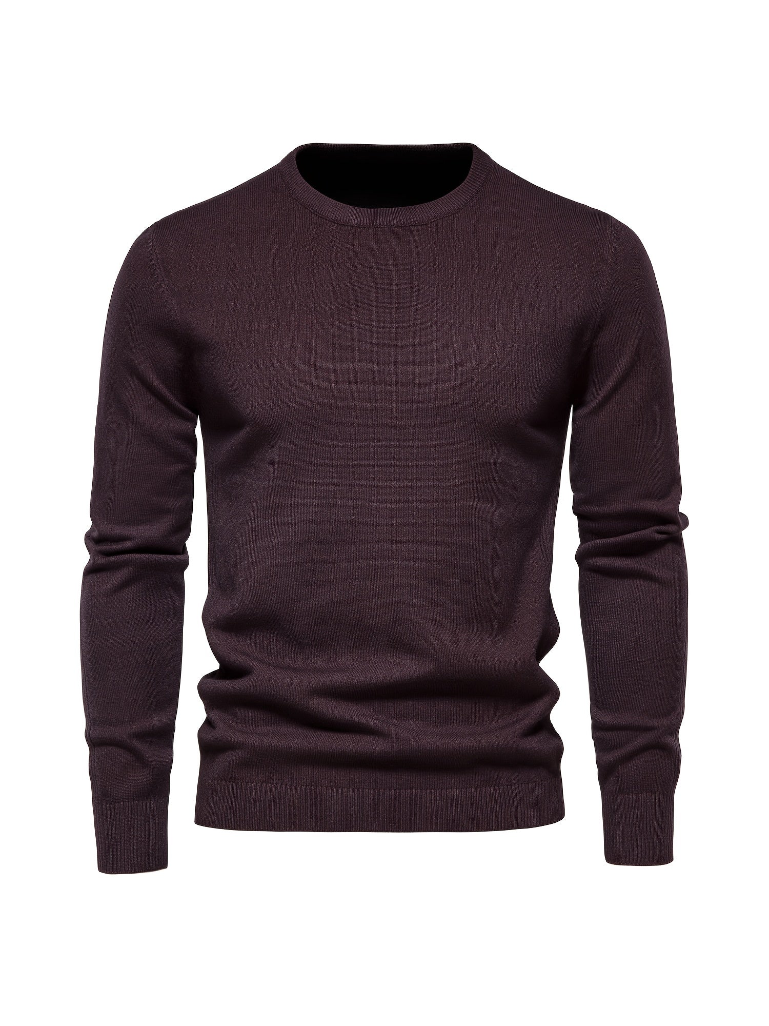 Men's Crew Neck Slim Fit Knit Sweater