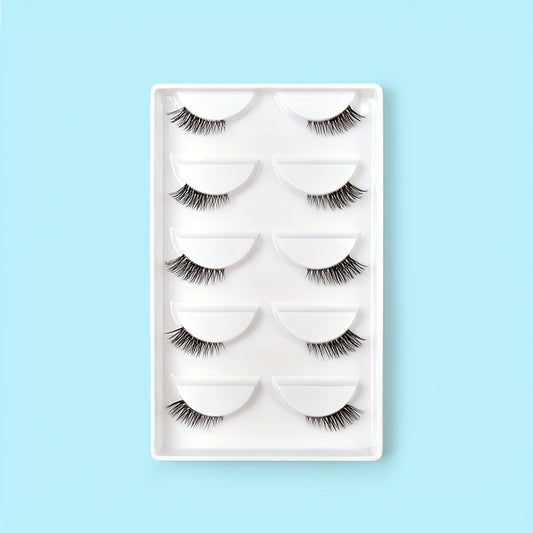5 Pairs Natural Look 3D Wispy False Eyelashes