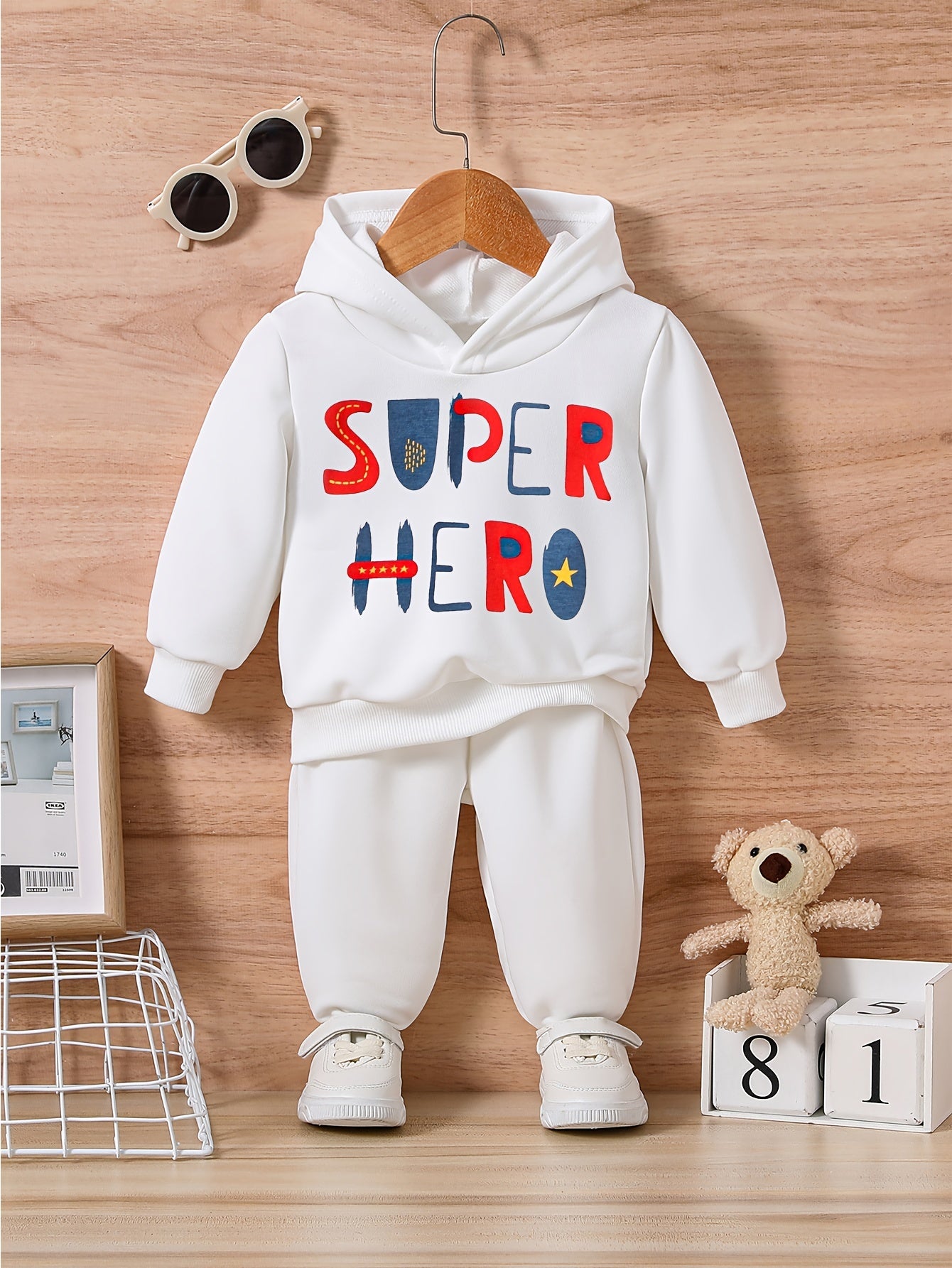 Toddler Baby Trousers Long Sleeve Sweatshirt Set For Fall Winter