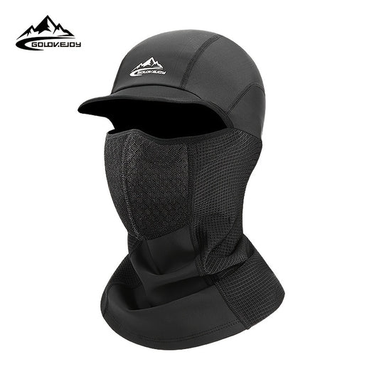 Velvet Balaclava Hat with Scarf for Outdoor Sports & Quick Drying
