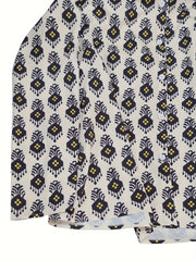  Allover Print Long Sleeve Shirt & Loose Pants Set