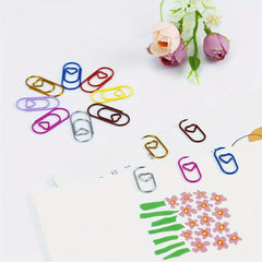 50pcs Mini Love Paper Clip for Office School Occasion