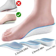 Arch Support Inner Heightening Insoles Breathable Sports Half Cushion