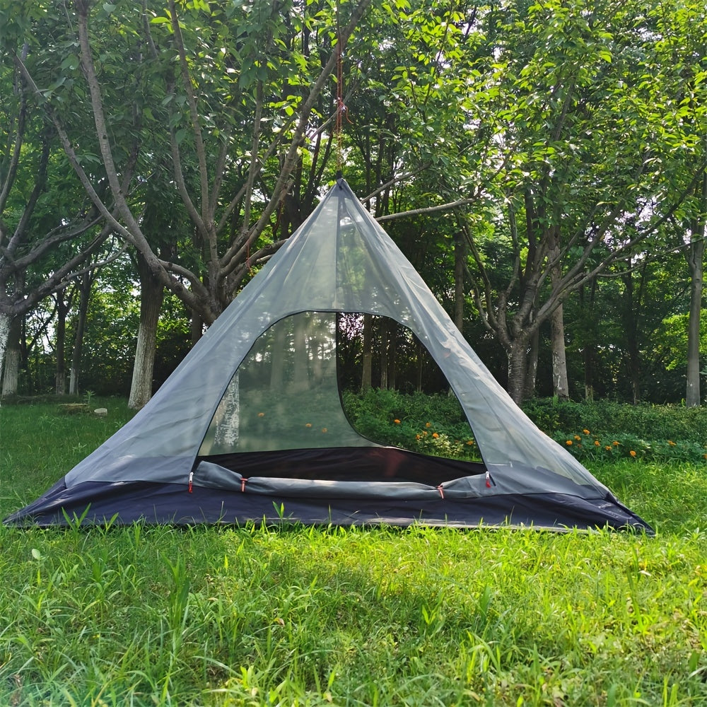 4 Corner Inner Tent Camping Pyramid Tent w/ Mosquito Net