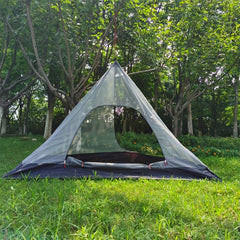 4 Corner Inner Tent Camping Pyramid Tent w/ Mosquito Net