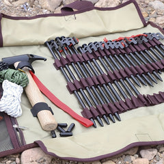 Portable Steel Tent Ground Nail Set for Windproof Fixing