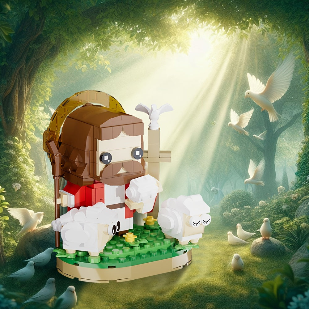 Jesus Shepherd Building Blocks Set with Instructions