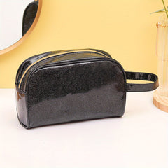 Glitter Detail Makeup Bag Waterproof Organizer