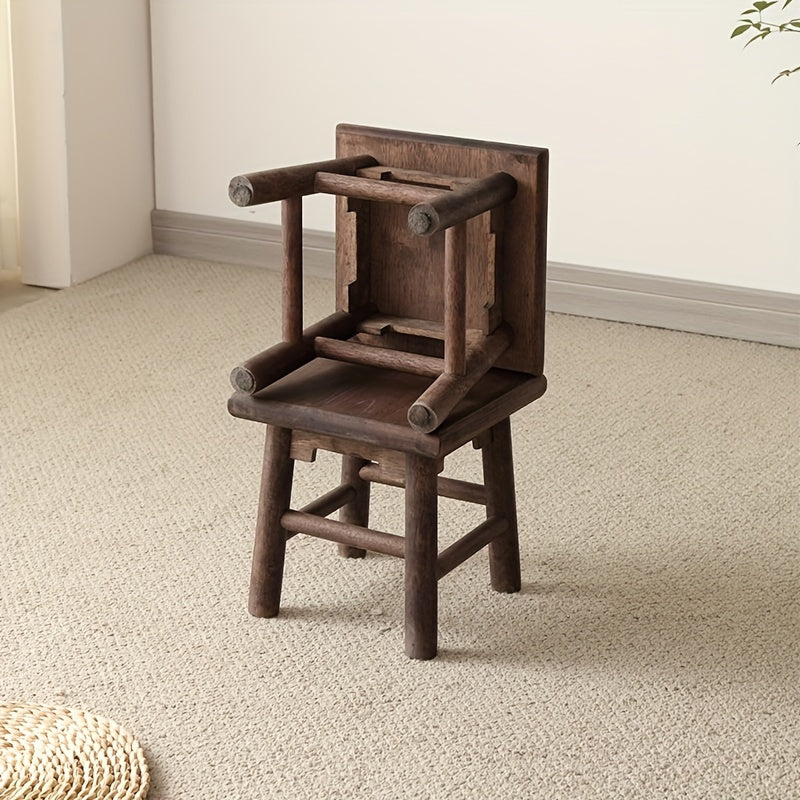 Antique Wooden Stool Sandalwood Walnut Board Stool Adult Small