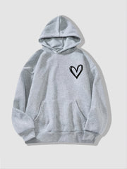 Women's Button Cowl Neck Wrap Sweatshirt Hoodie