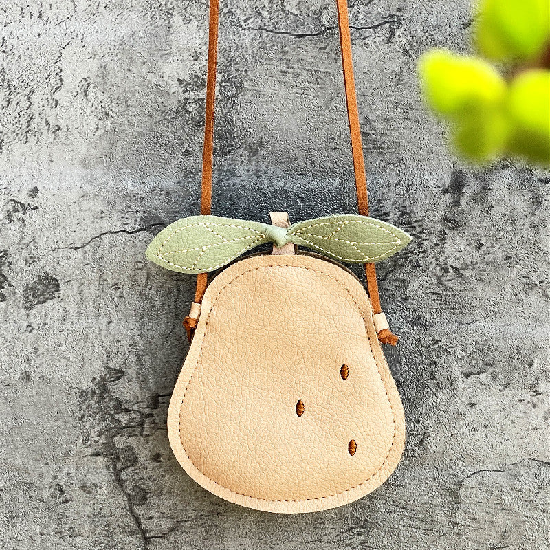 Kids Cartoon Pumpkin Pear Ladybug Mini Bag