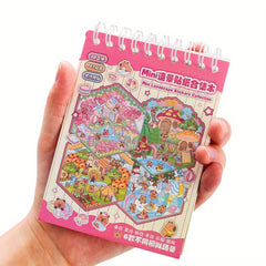 3D Scenery Sticker Book PVC Stickers Scene Cards DIY Landscape Collage