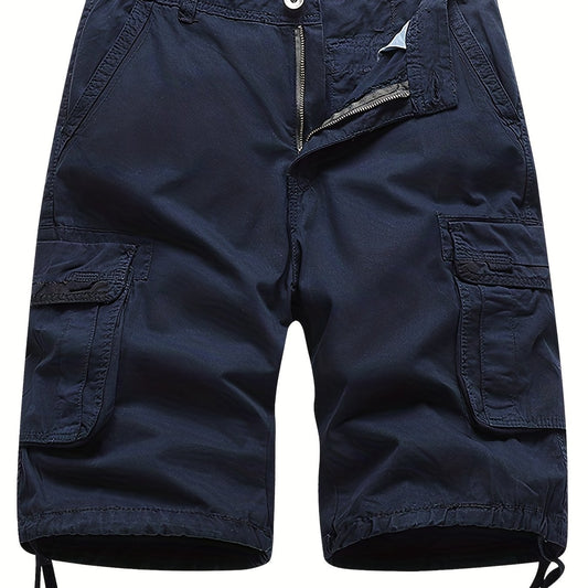 Men's Cargo Cotton Shorts with Pockets for Summer