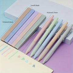 10pcs Pastel Highlighter Pens & Colored Gel Pens Set for Study