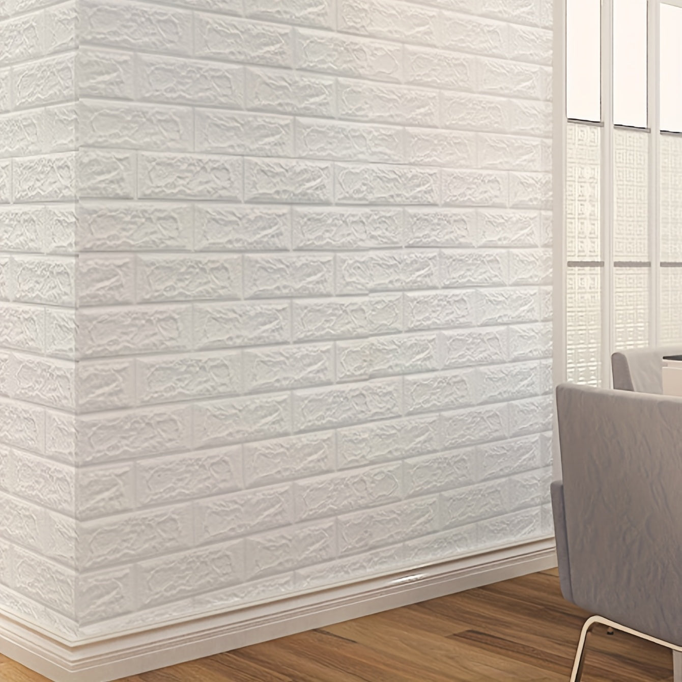 10pcs 3D Wall Tile Stickers Self Adhesive Waterproof Wall Sticker