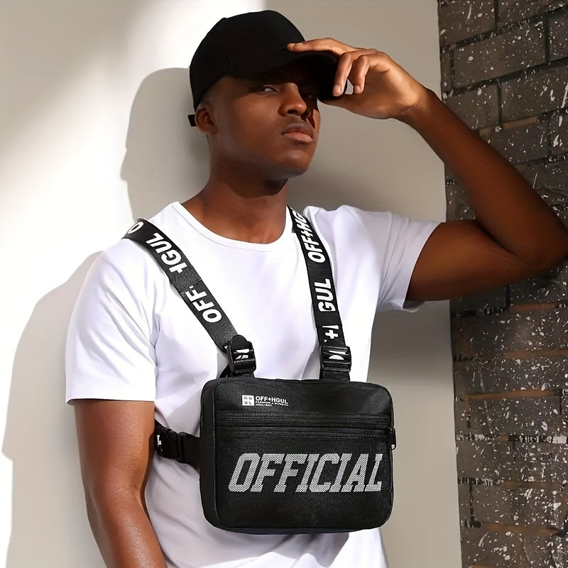 Men's Hip Hop Chest Bag Tactical Chest Rig Vest Bags