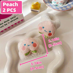 2pcs Cartoon Wrist Towels for Girls - Absorbent Wristbands for Face Washing