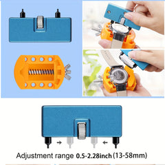 32 Piece Watch Repair Kit Screwdriver Band Wrench Case Opener Back Remover Tool
