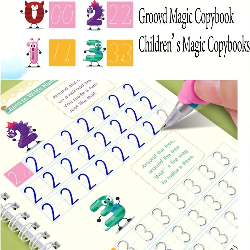 Reusable Handwriting Workbook for Kids - Alphabet & Writing Practice Book