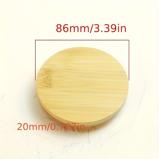 Reusable Bamboo Lid w/ Straw Hole for Mason Jars & Cups