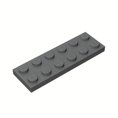 15pcs Building Blocks Set 2x6 Flat Plates ABS Material Various Colors